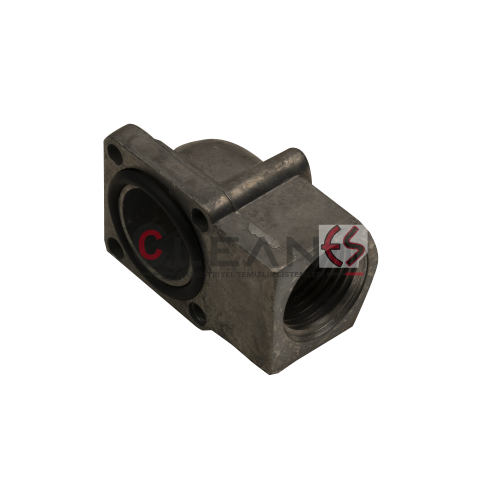 İNOKSAN Fırın Gaz Musluğu | Giriş-Çıkış Dirsek Flanşlı